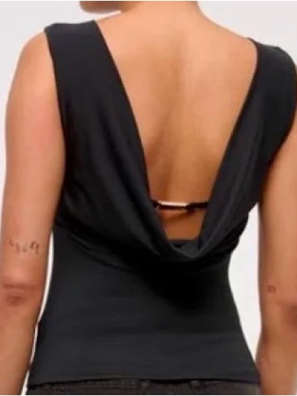 Abercrombie Draped Cowl-Back Hardware Tank